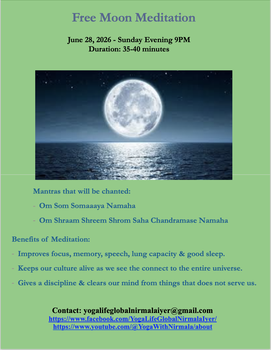 Full Moon Meditation (Monthly)